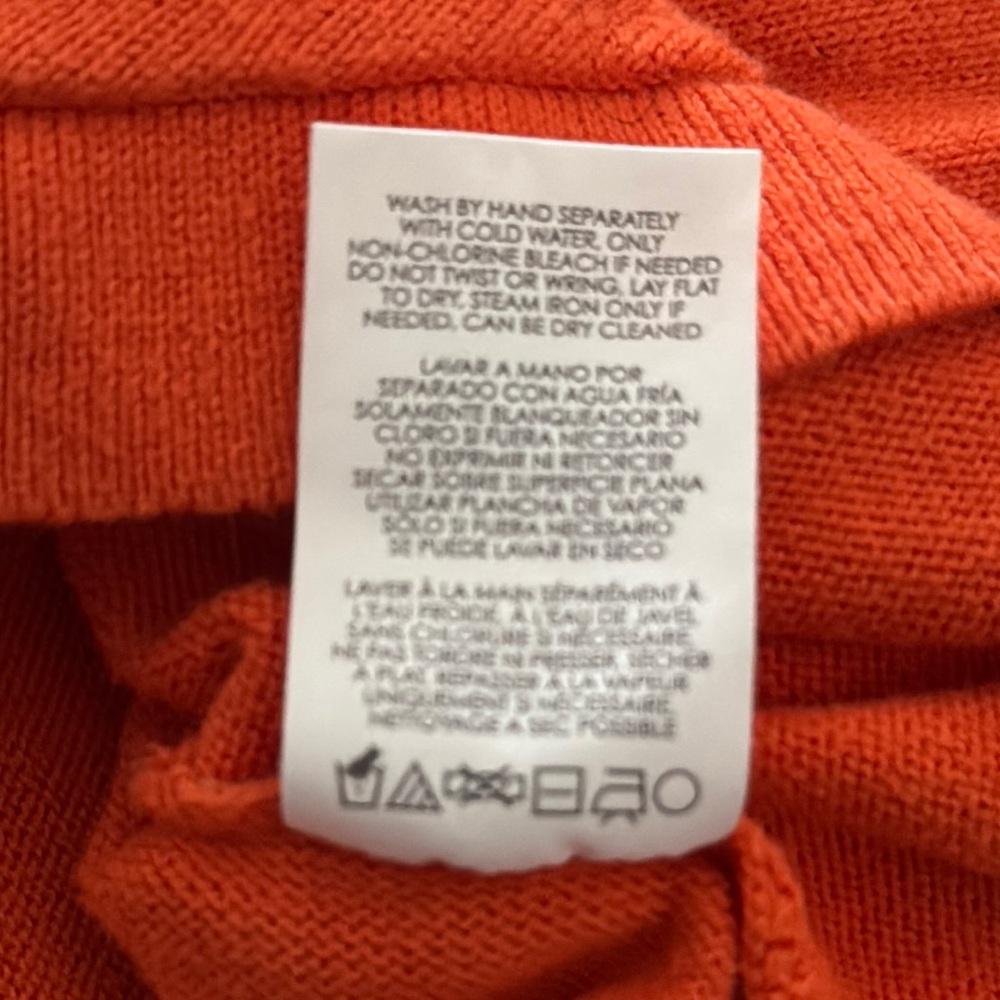 CAbi Orange Piccolo Shrug Cropped Cardigan Sweater - Picture 3 of 6